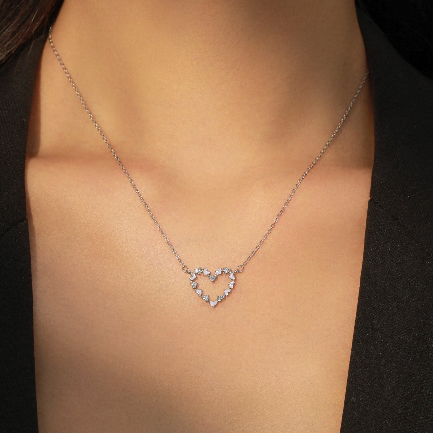 Pinkhearts pendant
